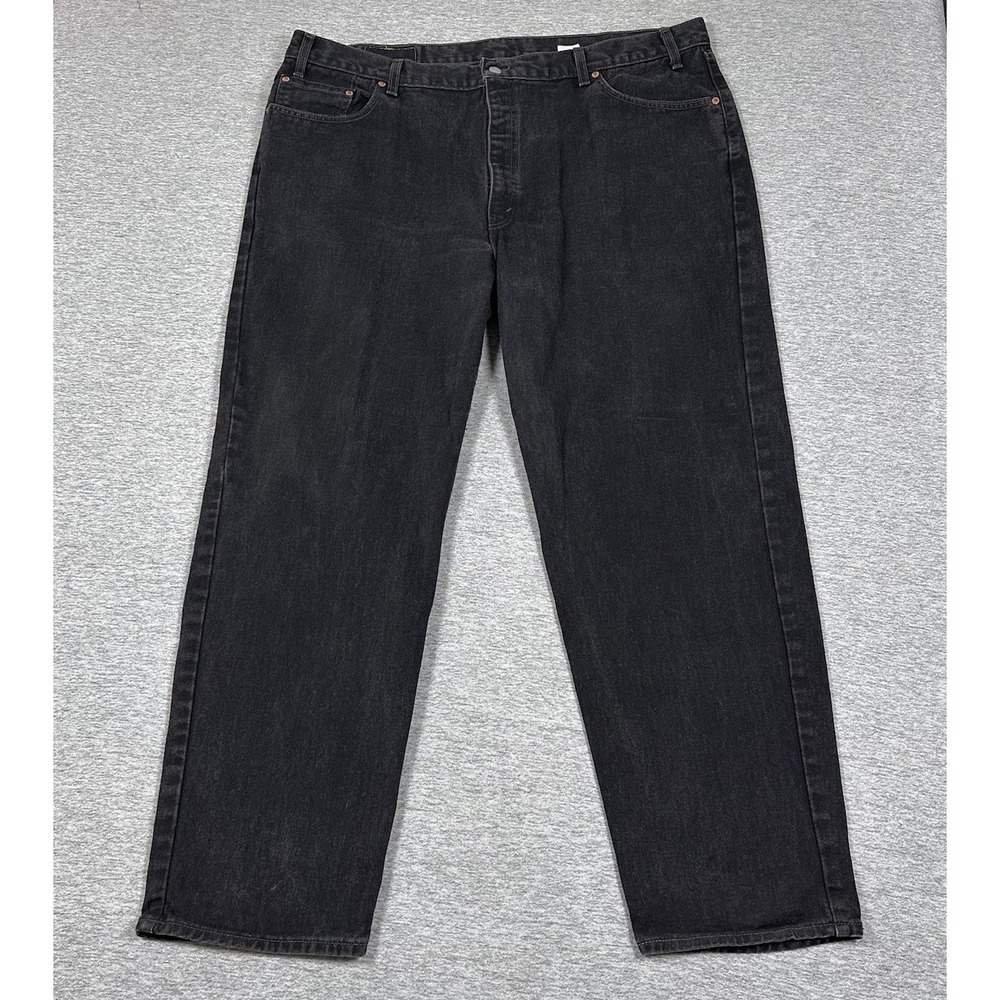 Vintage Levis 550 Jeans Mens Size 46x32 Black Denim Relaxed Fit USA Made